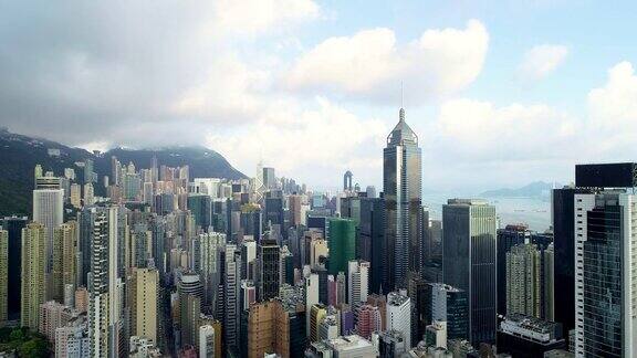 航拍香港建筑群