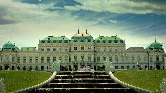 维也纳观景台城堡长镜头拍摄