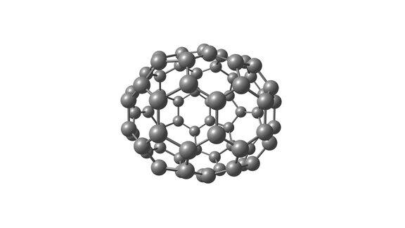 富勒烯C70分子孤立旋转