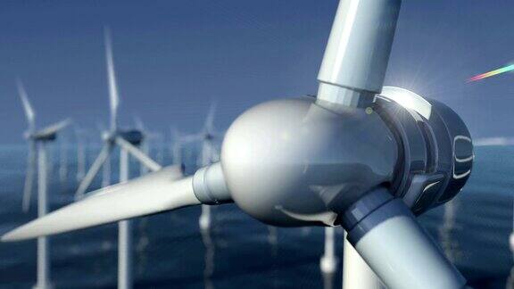 近景风力涡轮机在海上#1