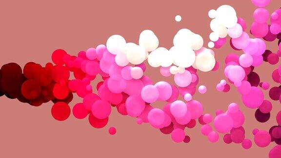 4k抽象彩色气泡动画-循环