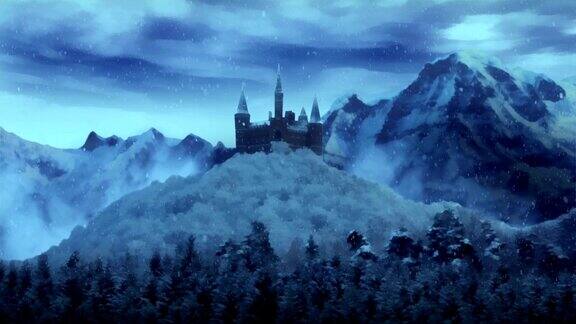 幻想冬天的城堡