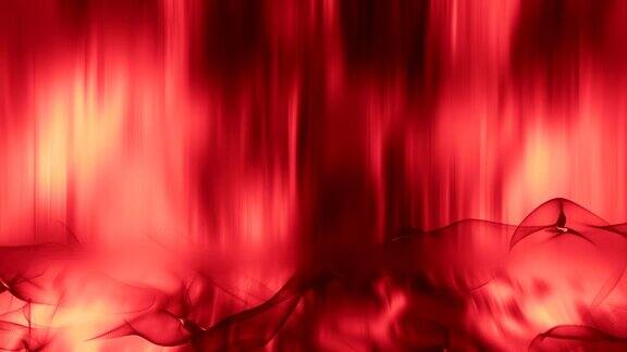 抽象背景上的红色丝绸