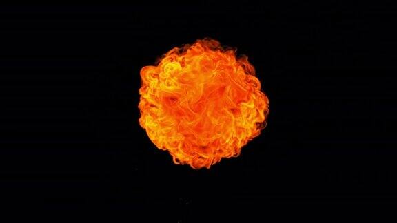 SLOMOLD燃烧篮球落入水中黑色背景