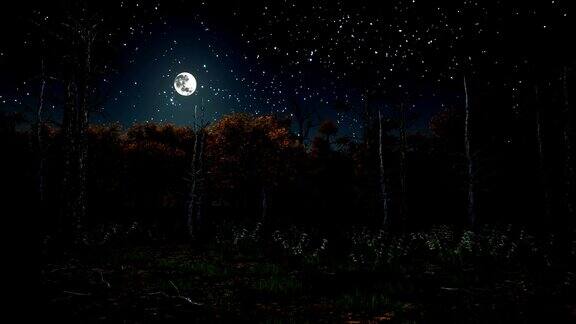 月色之夜的可怕秋林