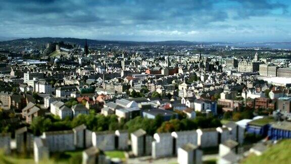 爱丁堡城市时间推移倾斜移位