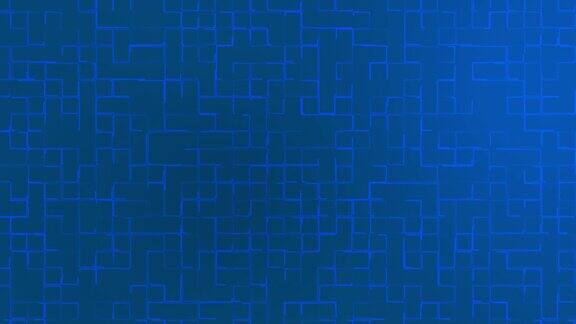 暗宝蓝色抽象几何图形技术背景网格纹理技术背景