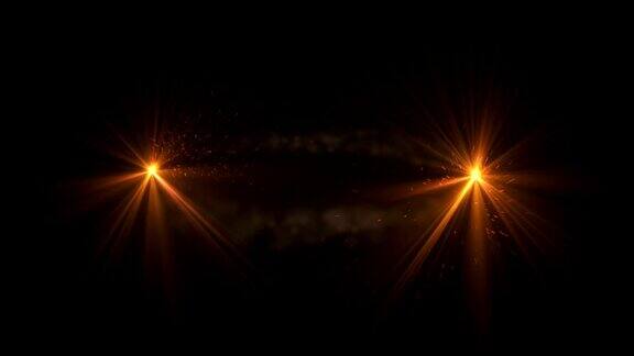 火彗星轻飞带着小粒子运动的闪光