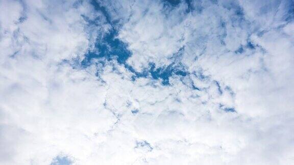 4k时间推移运动蓝天与云天气背景蓝天与云时间推移