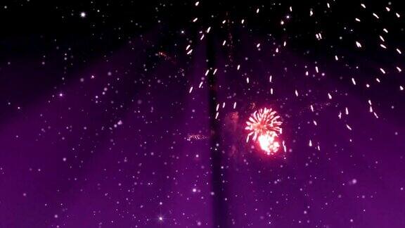新年的焰火新年庆祝背景快乐