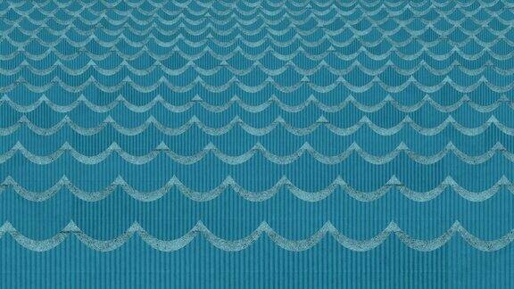 纸板海浪背景