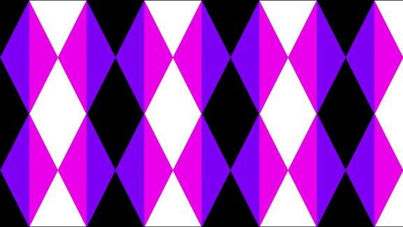 粉红色和紫色的颜色形状变化菱形瓷砖图案抽象的背景