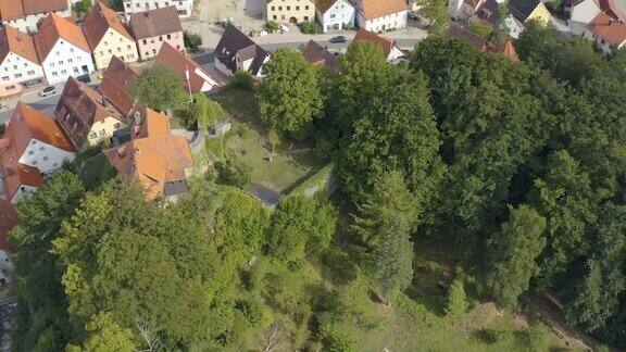 德国贝森斯坦村庄鸟瞰图