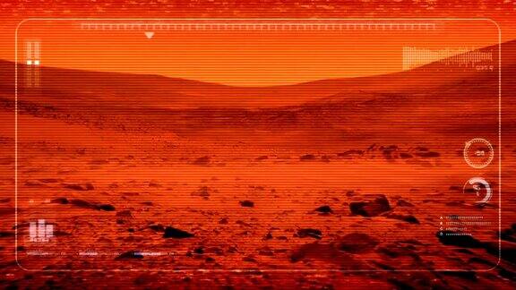 火星探测器在行星表面