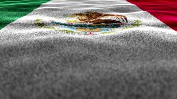 墨西哥纺织旗帜动画渲染背景循环