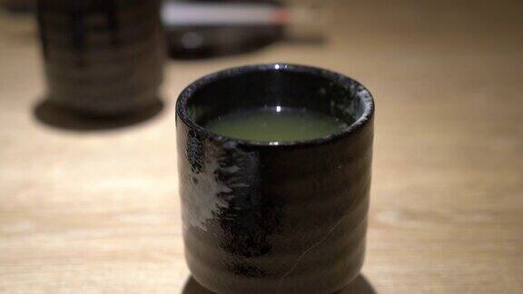日式热抹茶