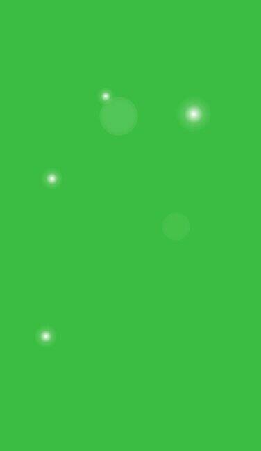 垂直:闪烁的魔术明星动态图形与绿色屏幕背景