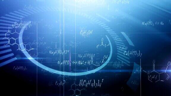 化学公式(蓝色)-环