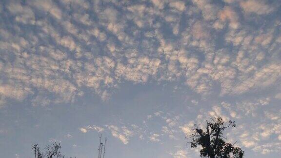 早晨新鲜的空气晴朗的天空美丽的云