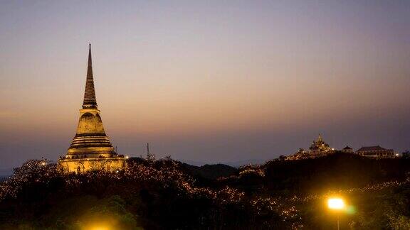 ZI美丽的夜光与PhraNakhonkiri延时