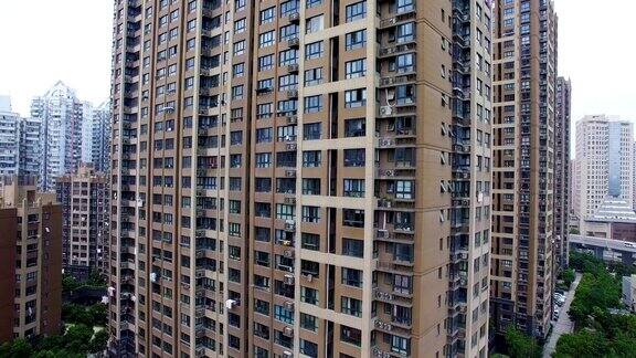中国上海2017年7月7日:上海建筑结构鸟瞰图