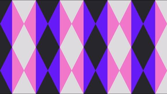 品红和紫色形状变化菱形瓷砖图案抽象背景