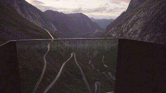 Trollstigen游客中心全景图挪威