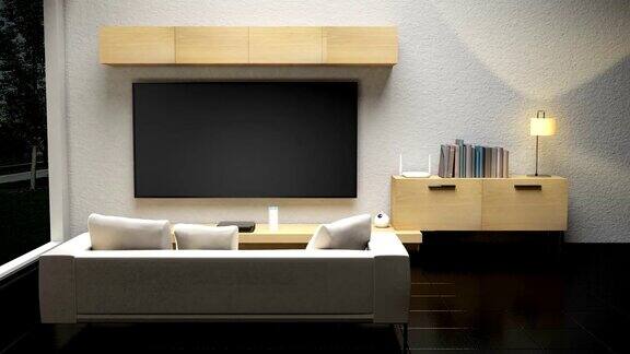 客厅灯光节能高效控制智能家电物联网4k的电影