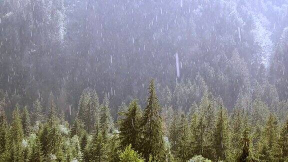 山区大雨动作缓慢