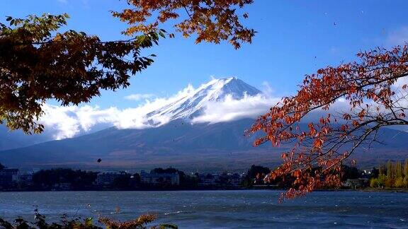 富士山秋色日本