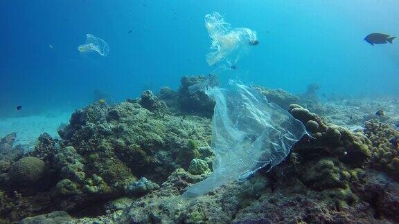 海洋视频中的塑料污染
