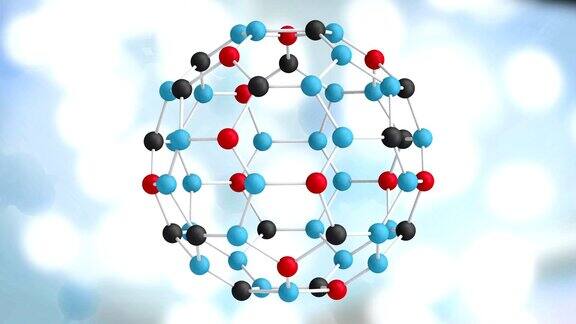 HD:分子模型结构360度旋转可循环