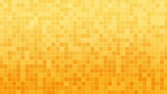 橙色和黄色网格快速闪烁运动背景