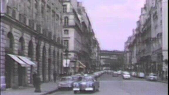 法国街头场景-来自1950年的电影