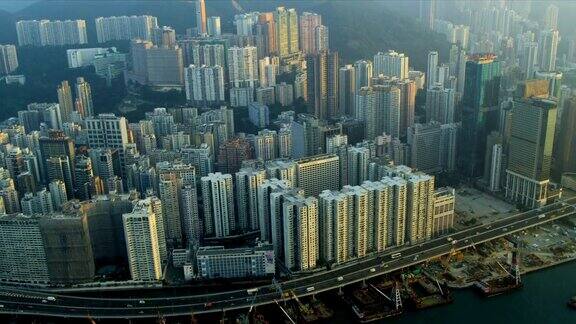 鸟瞰图香港铜锣湾