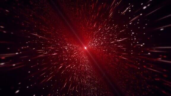 光束红色粒子背景
