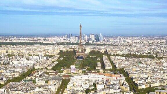 埃菲尔铁塔和巴黎的城市景观