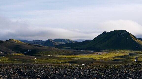 冰岛西南部熔岩