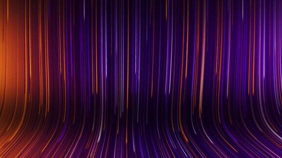 循环视频bg摘要彩色背景与明亮的霓虹灯和发光线天鹅绒紫色的循环背景无缝循环动画4k库存素材