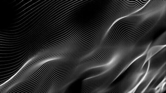 4k抽象波浪线无限软背景(可循环)