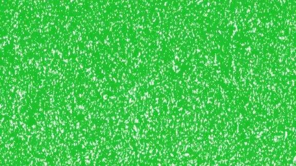 落光粒子在绿色屏幕背景运动图形效果