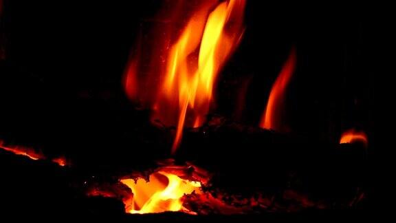 火焰在炉