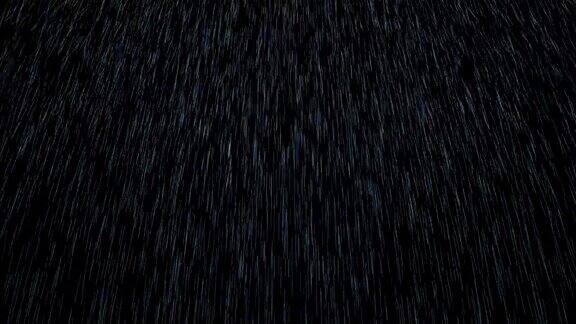 雨滴正常的颗粒效果在黑屏上