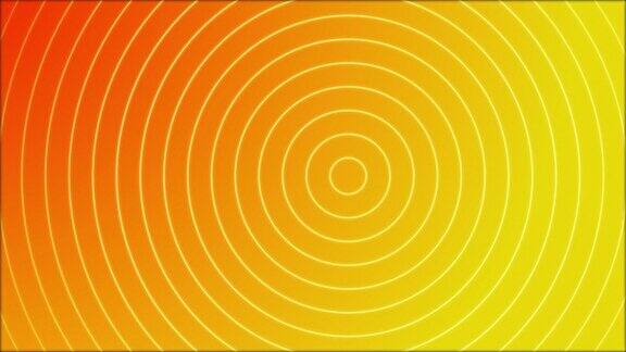 4k抽象波圈橙金背景