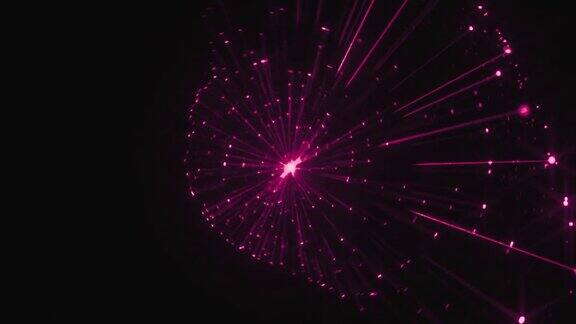粉红色闪闪发光的粒子背景动画