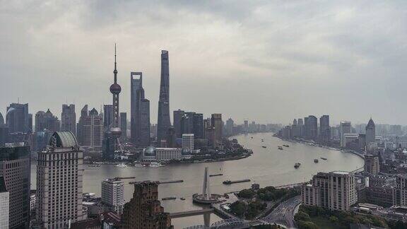 ZI高角度上海市中心上海中国