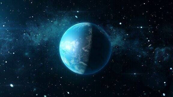 地球行星动画旋转3D