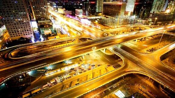 北京国贸大桥交通延时