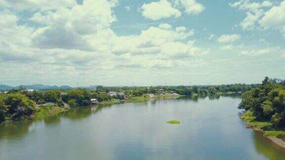 4K:鸟瞰泰国RatchaburiMaeKlong河