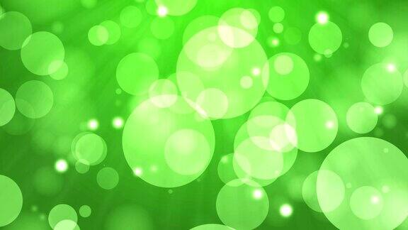 移动粒子环-抽象的绿色散焦高清背景